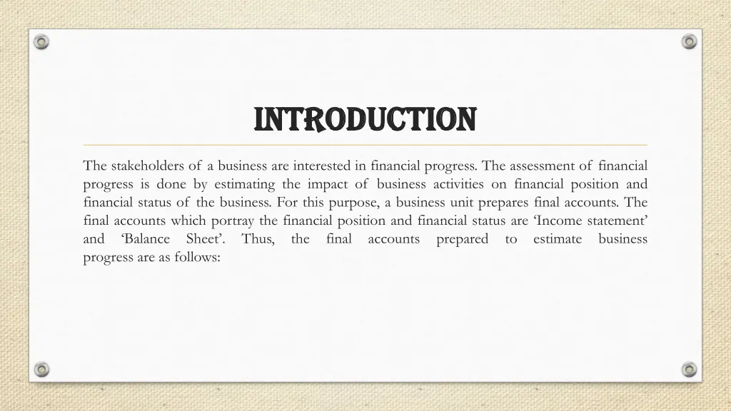 introduction introduction