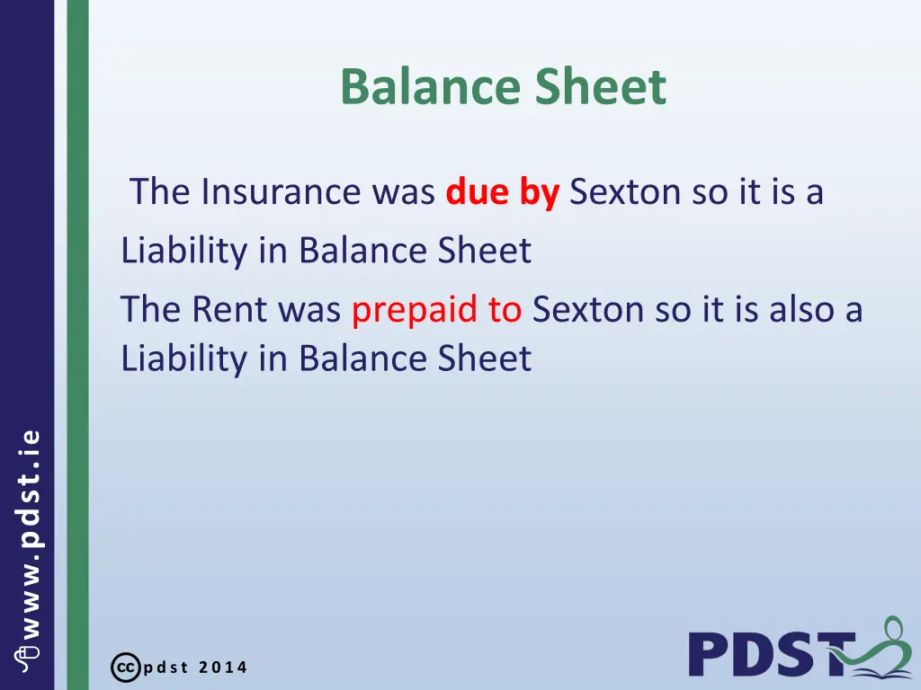balance sheet 1