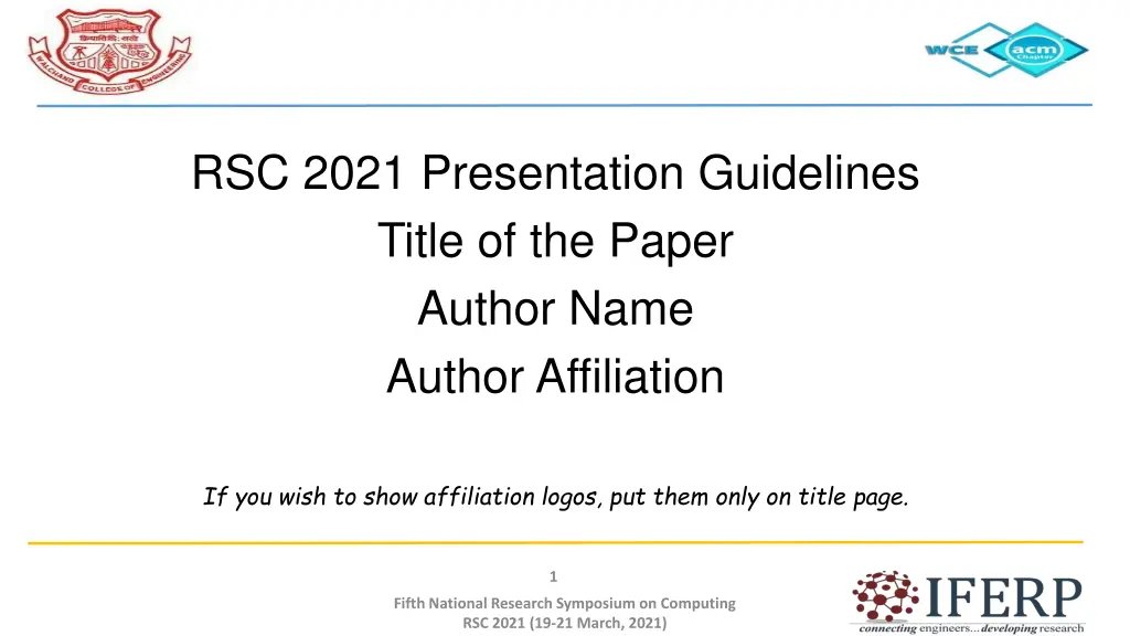 rsc 2021 presentation guidelines title