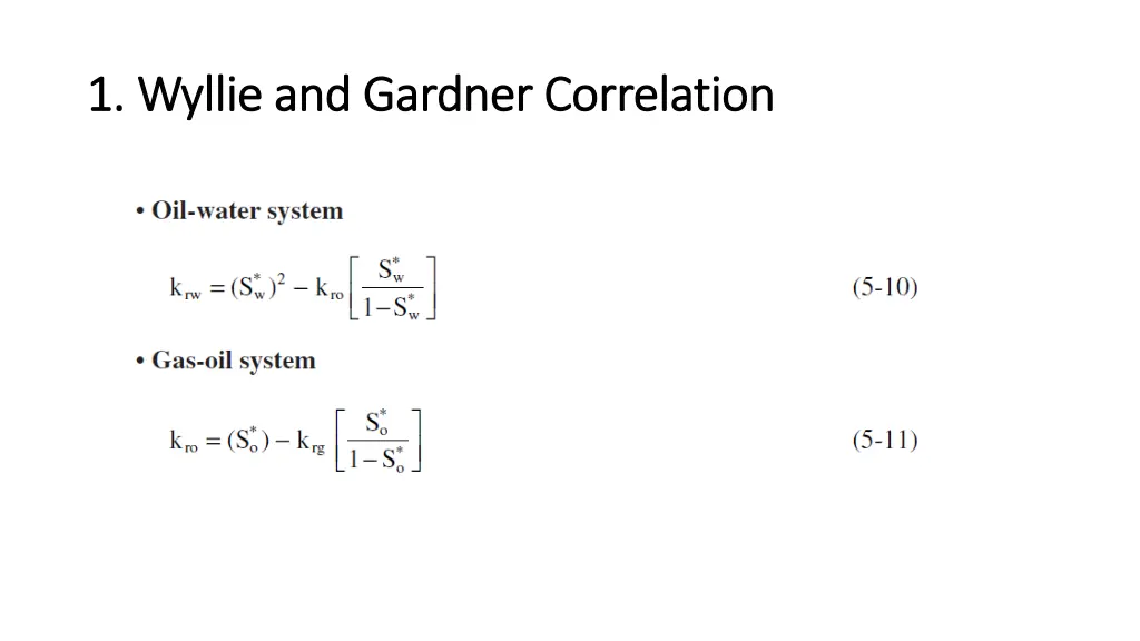 1 wyllie and gardner correlation 1 wyllie
