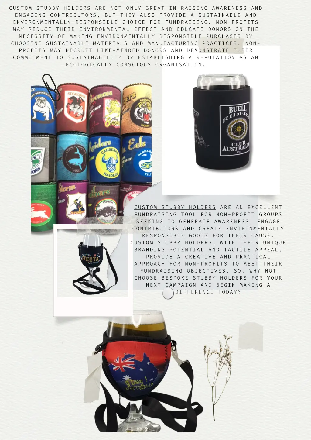 custom stubby holders are not only great