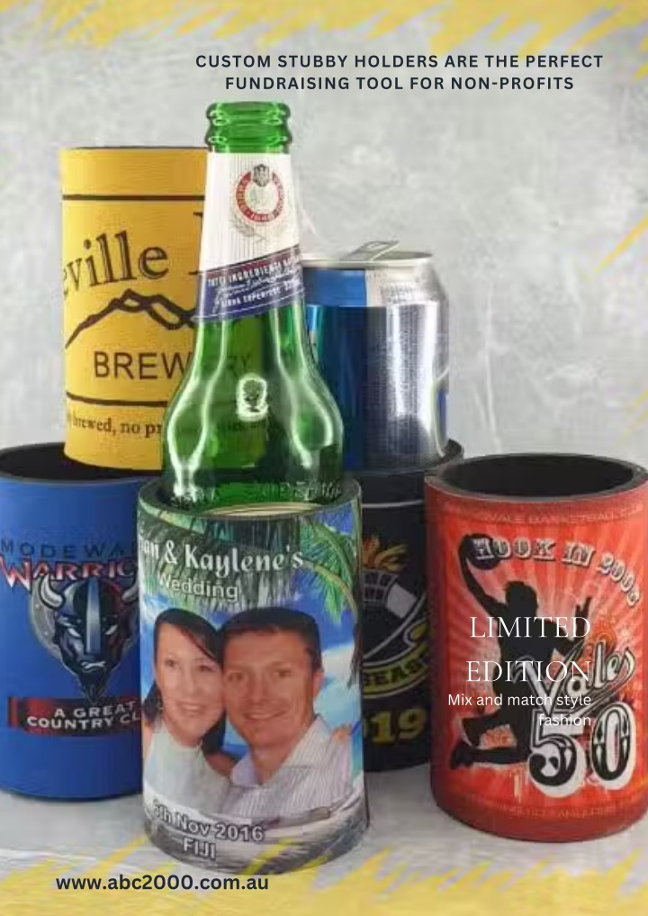 custom stubby holders are the perfect fundraising