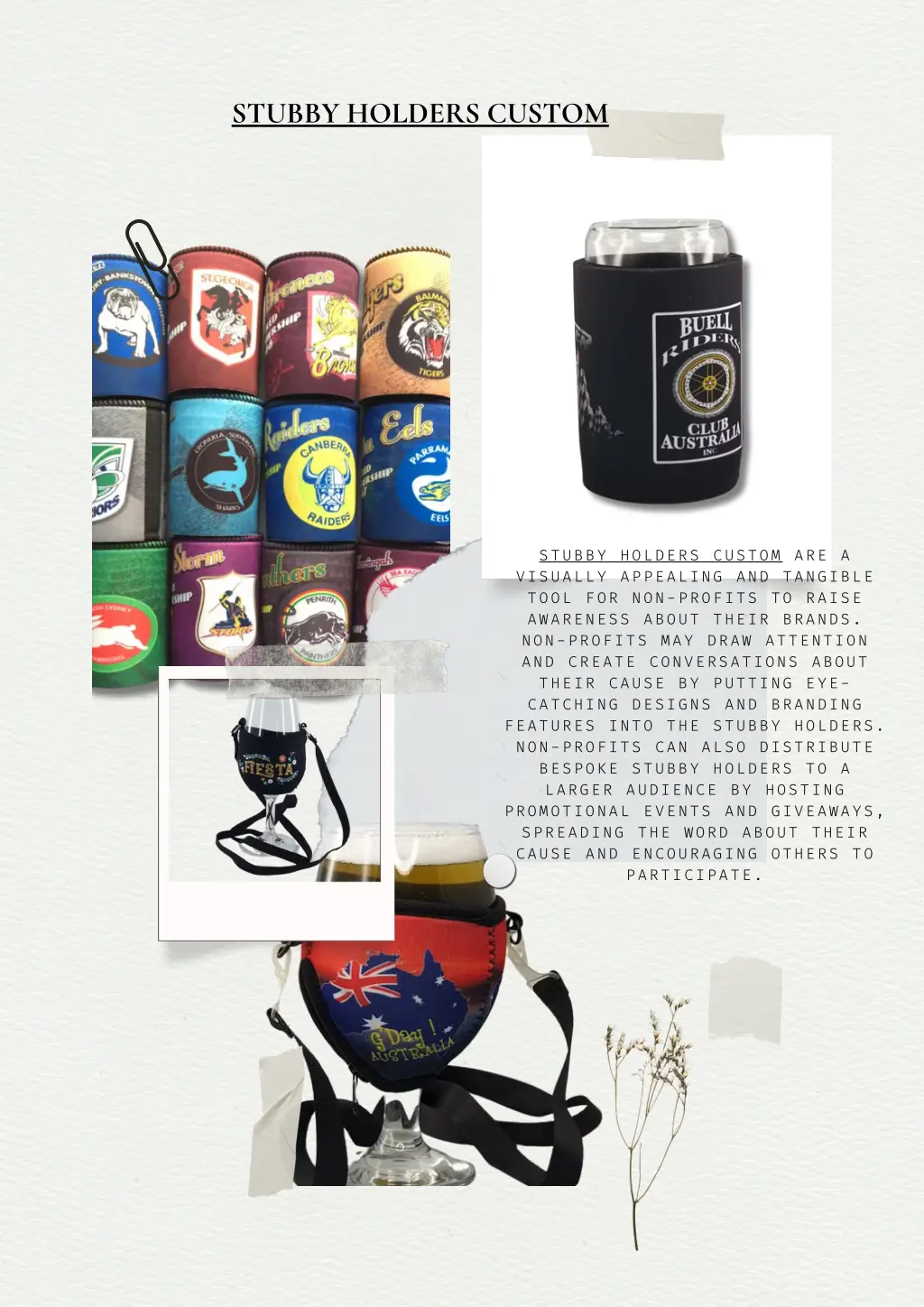 stubby holders custom
