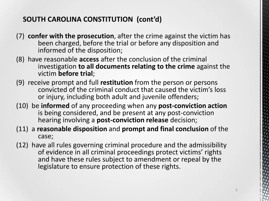 south carolina constitution cont d