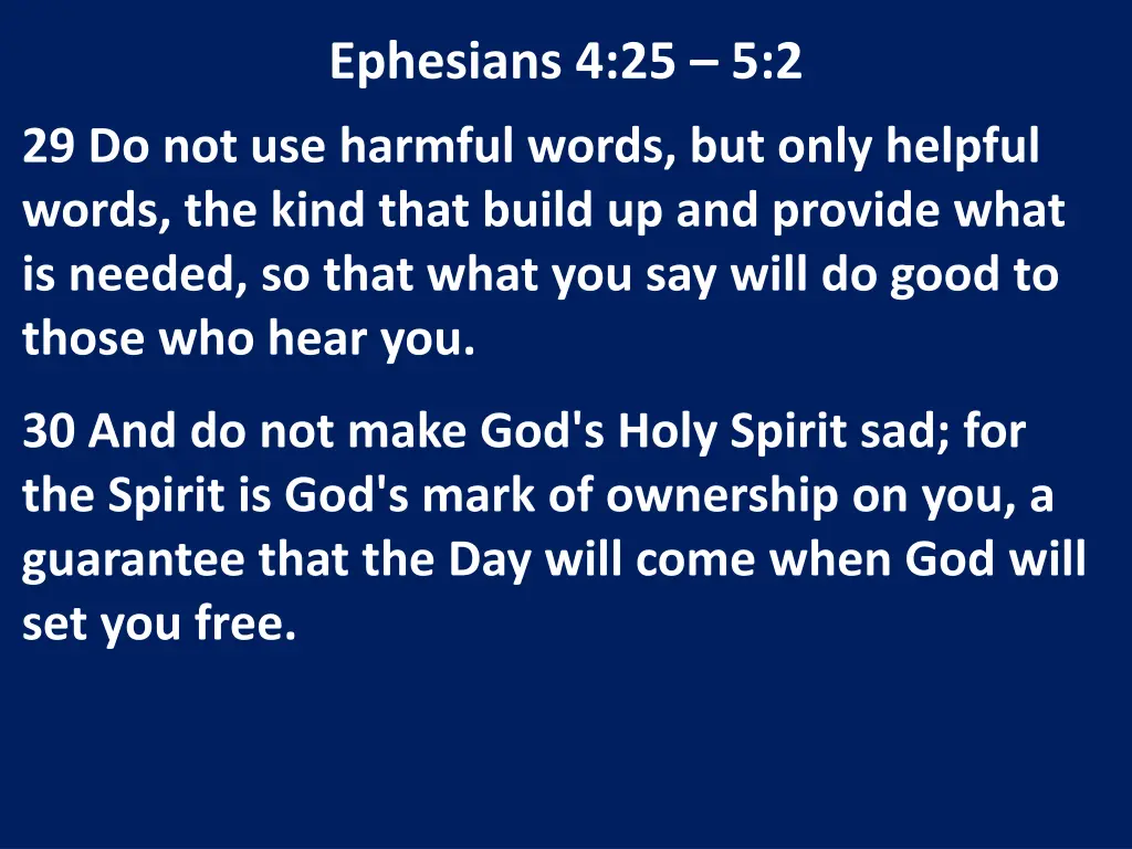 ephesians 4 25 5 2 1