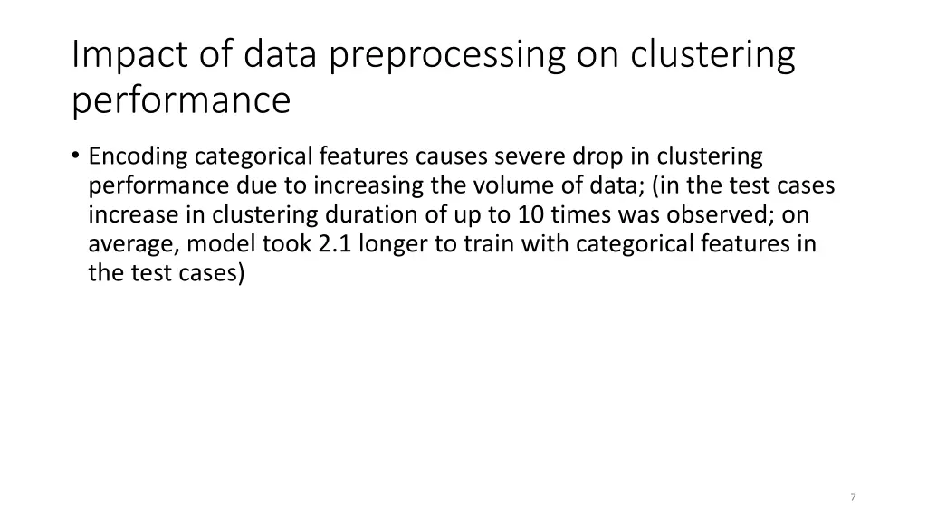 impact of data preprocessing on clustering