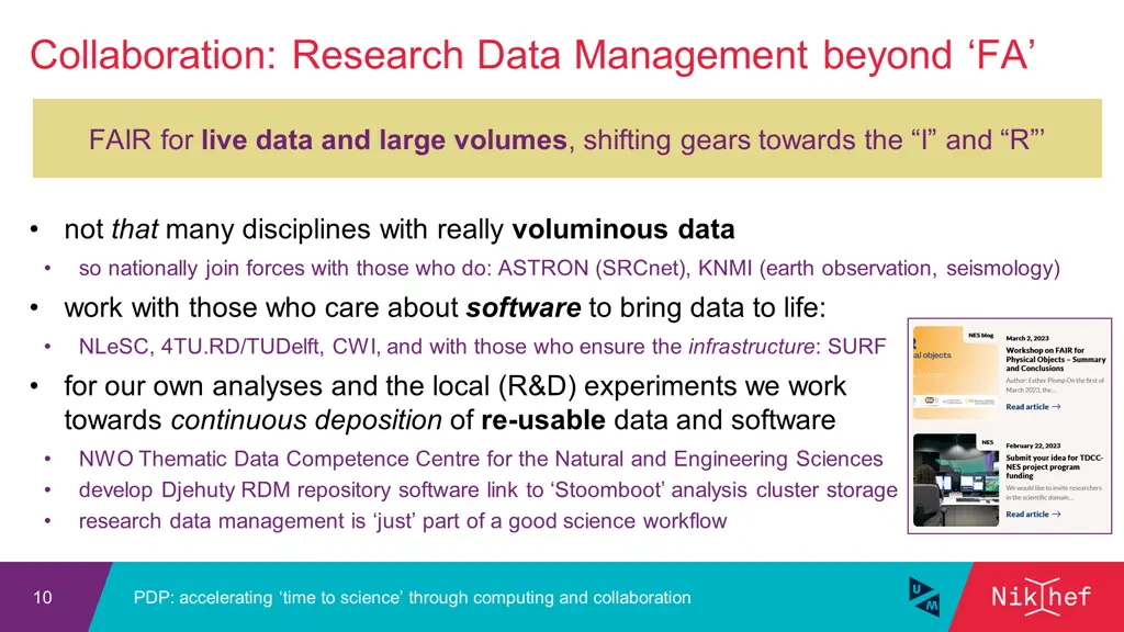 collaboration research data management beyond fa