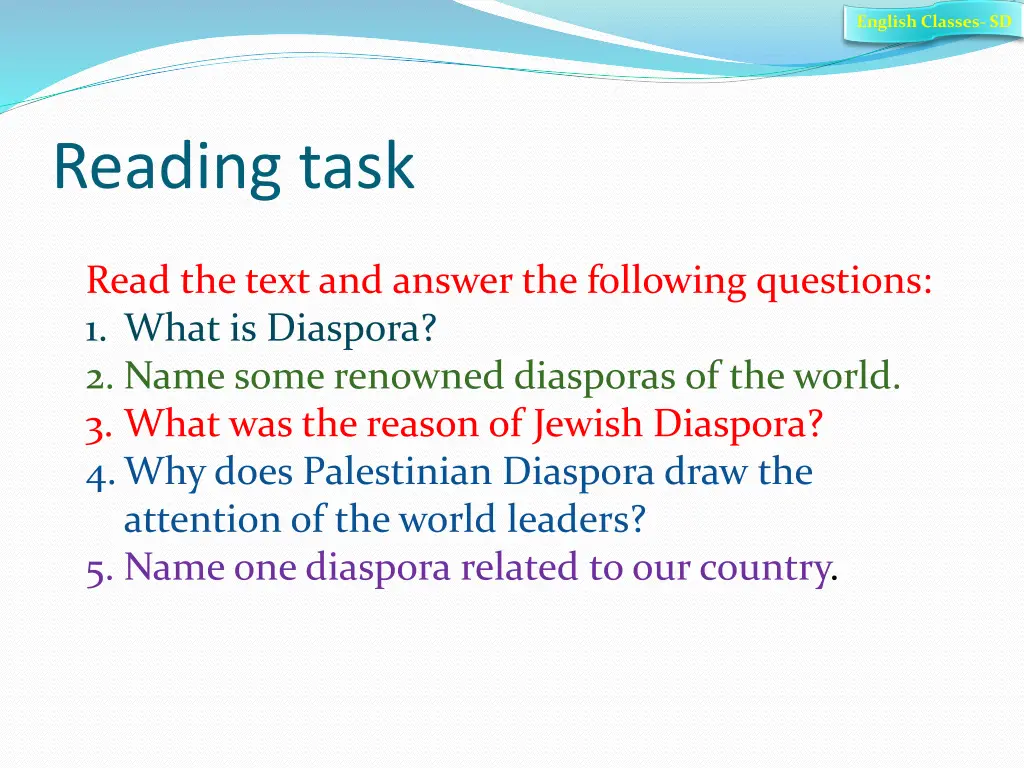 english classes sd 5