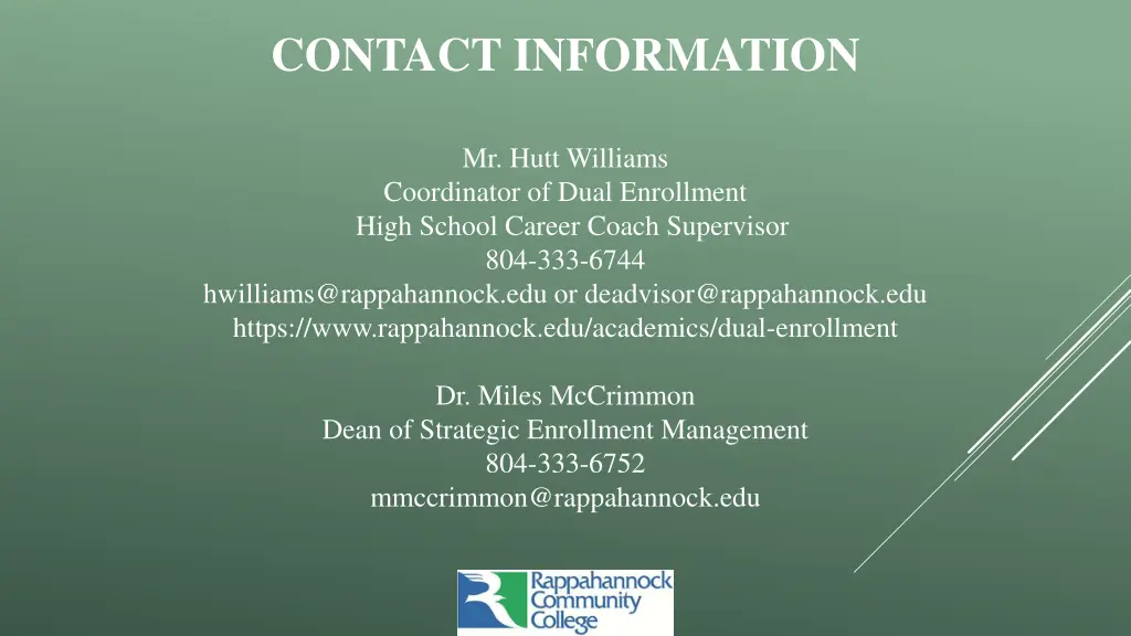 contact information