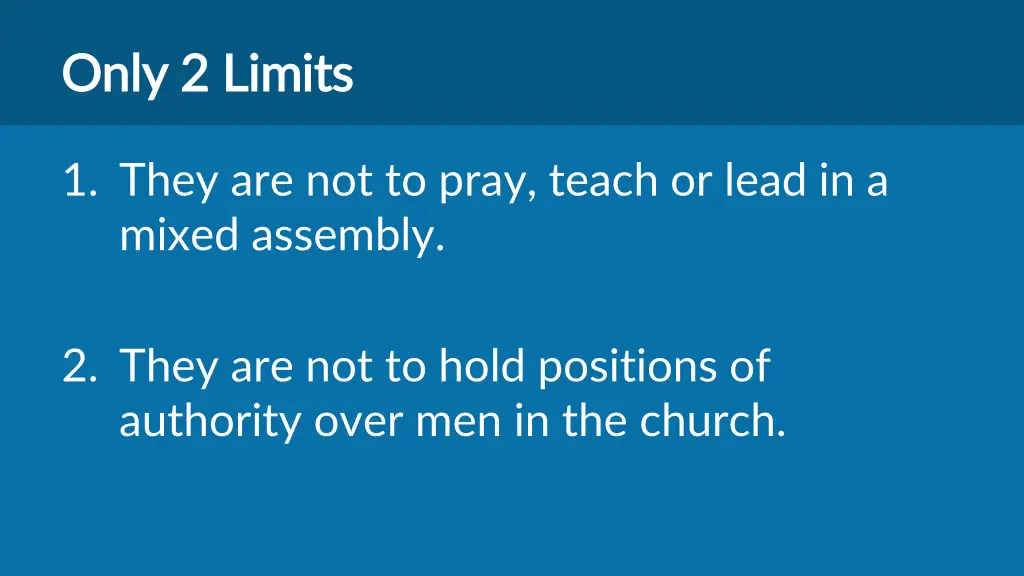 only 2 limits only 2 limits