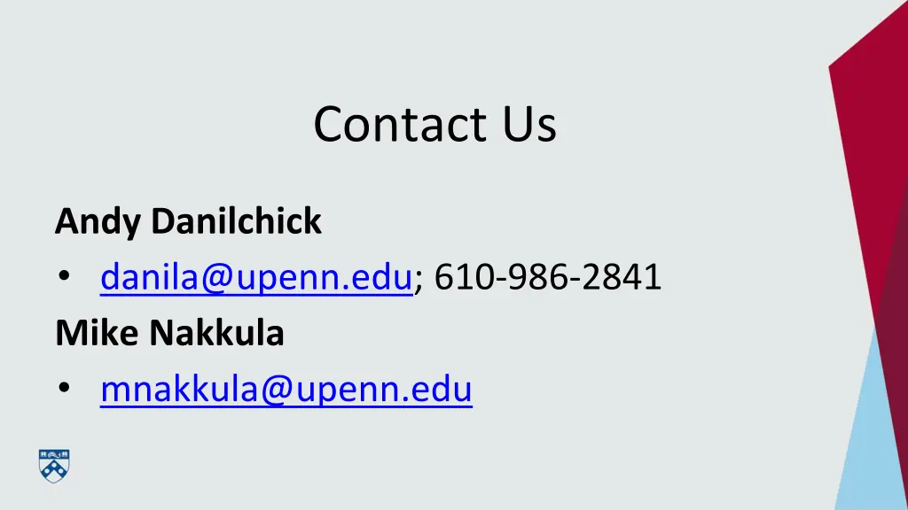 contact us