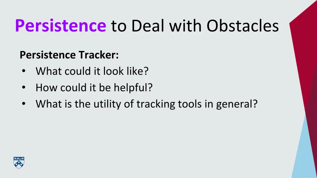 persistence to deal with obstacles 2