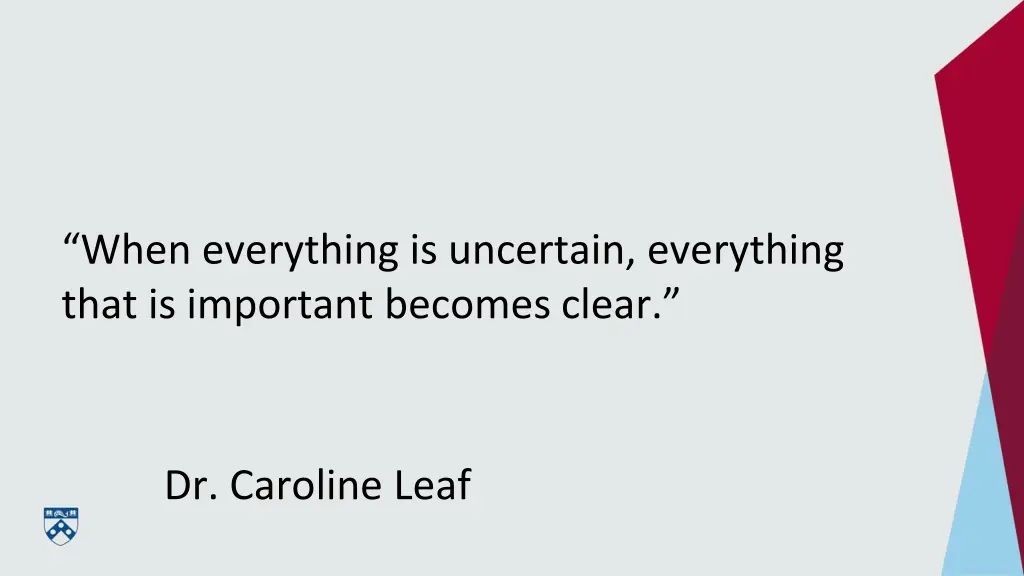 when everything is uncertain everything that