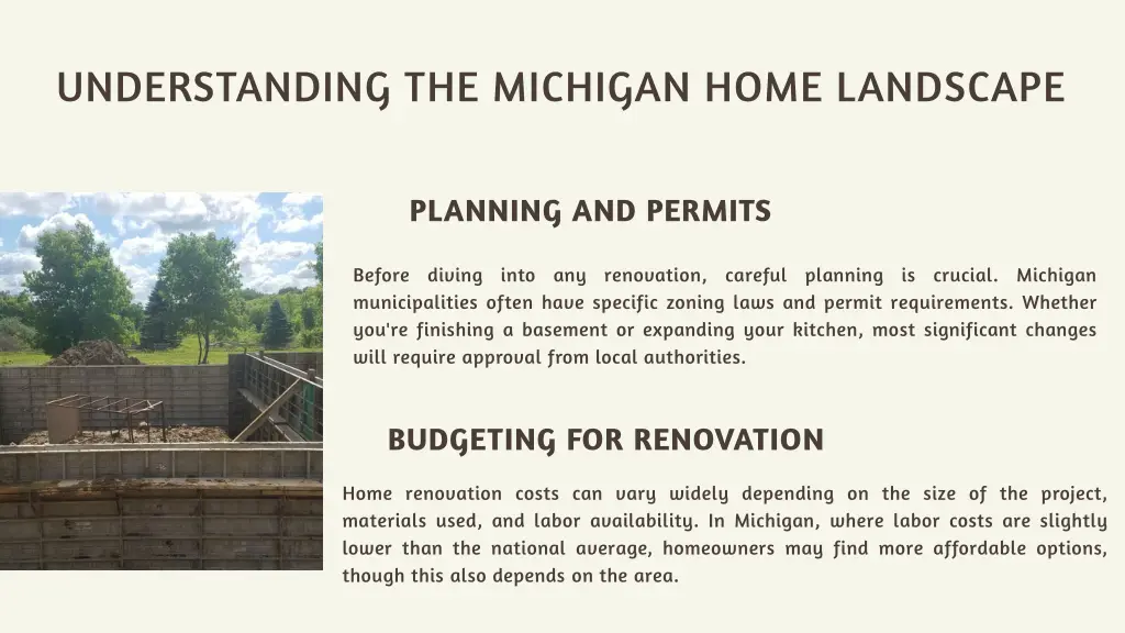 understanding the michigan home landscape