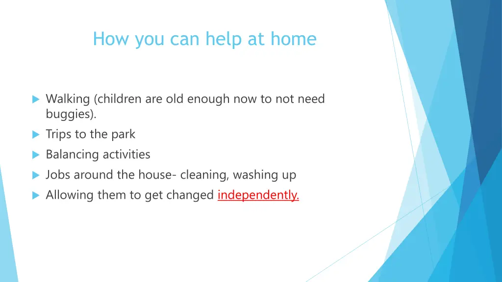 how you can help at home