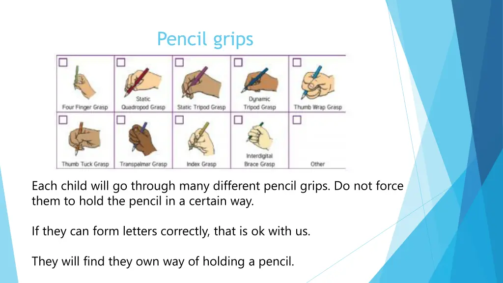 pencil grips