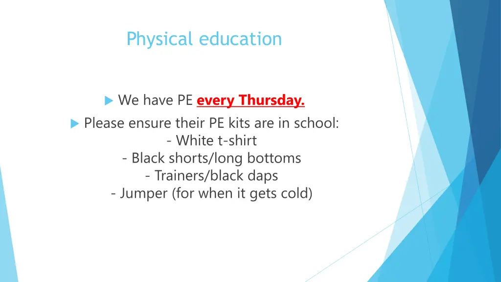 physical education