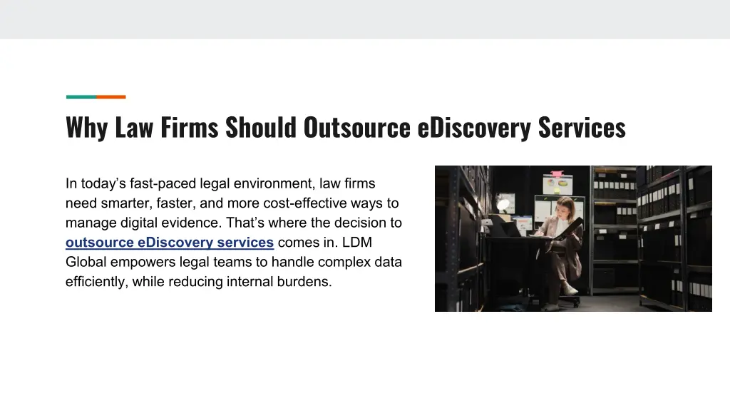 why law firms should outsource ediscovery services