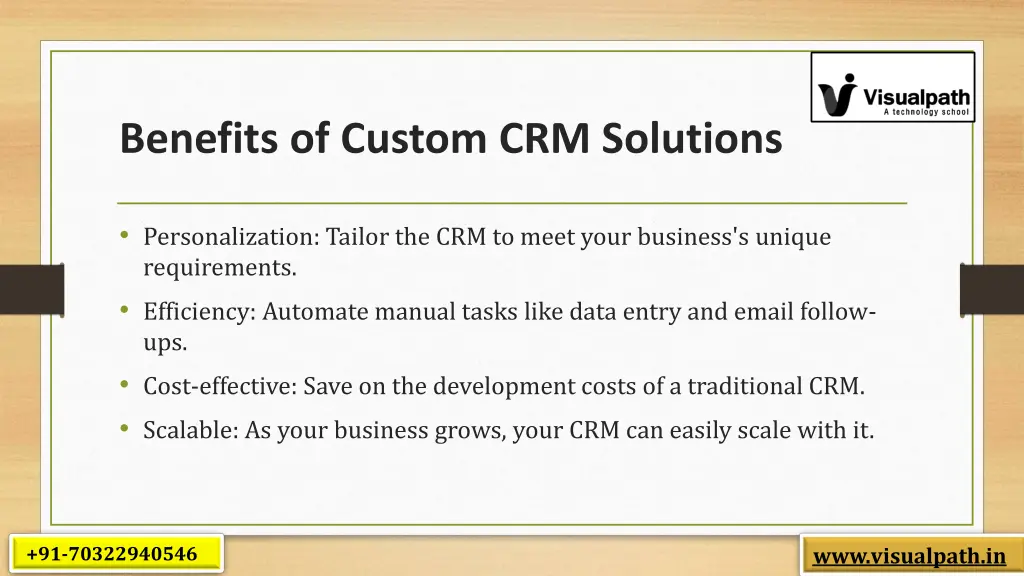 benefits of custom crm solutions
