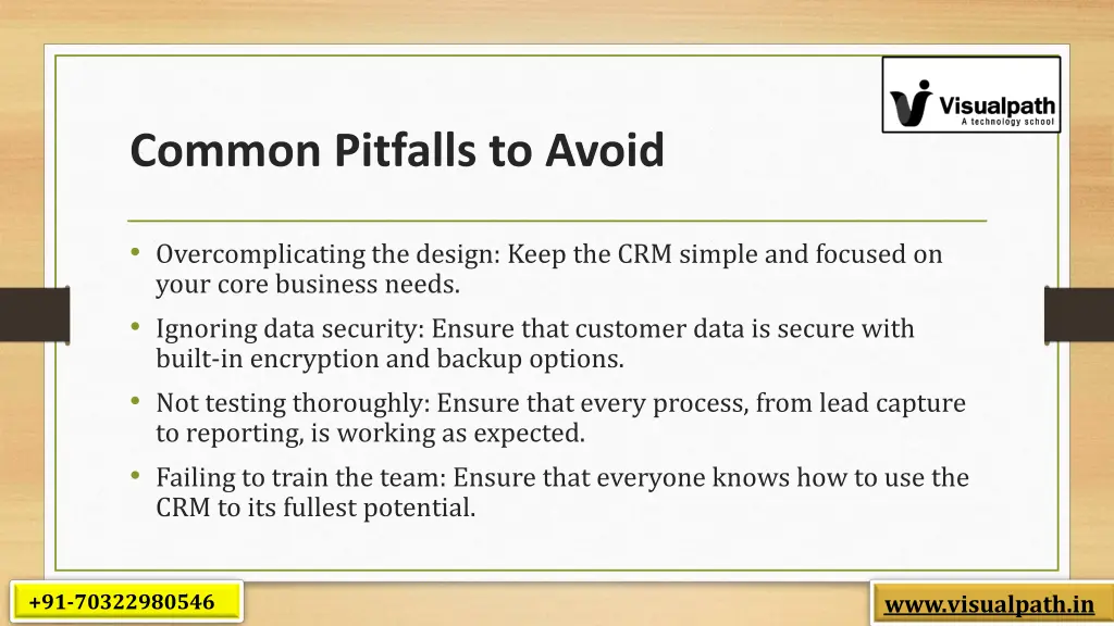 common pitfalls to avoid
