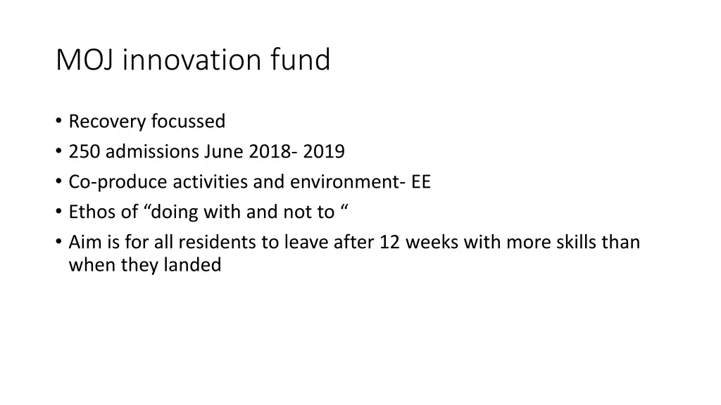 moj innovation fund