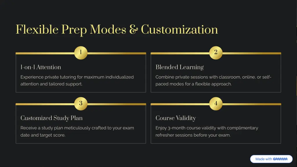 flexible prep modes customization