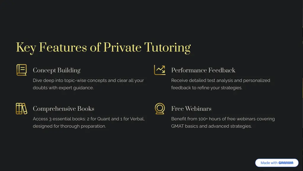 key features of private tutoring