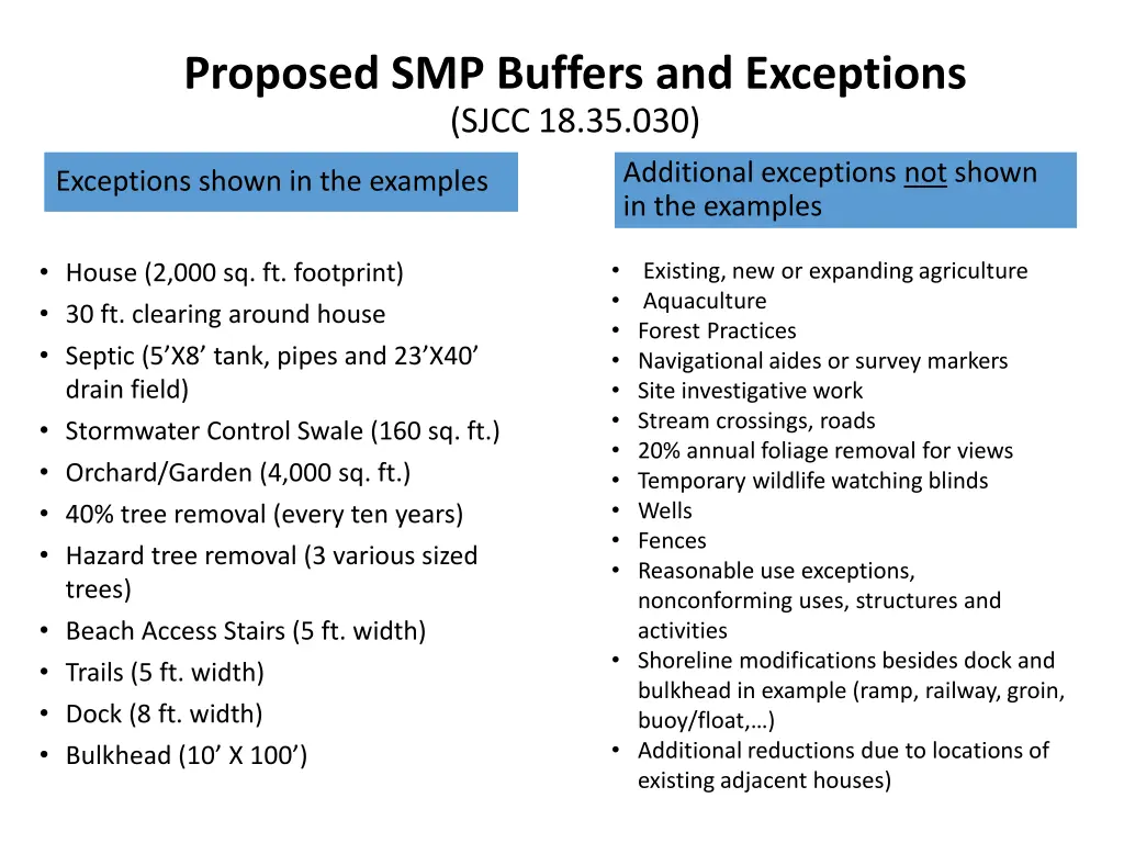 proposed smp buffers and exceptions sjcc 18 35 030