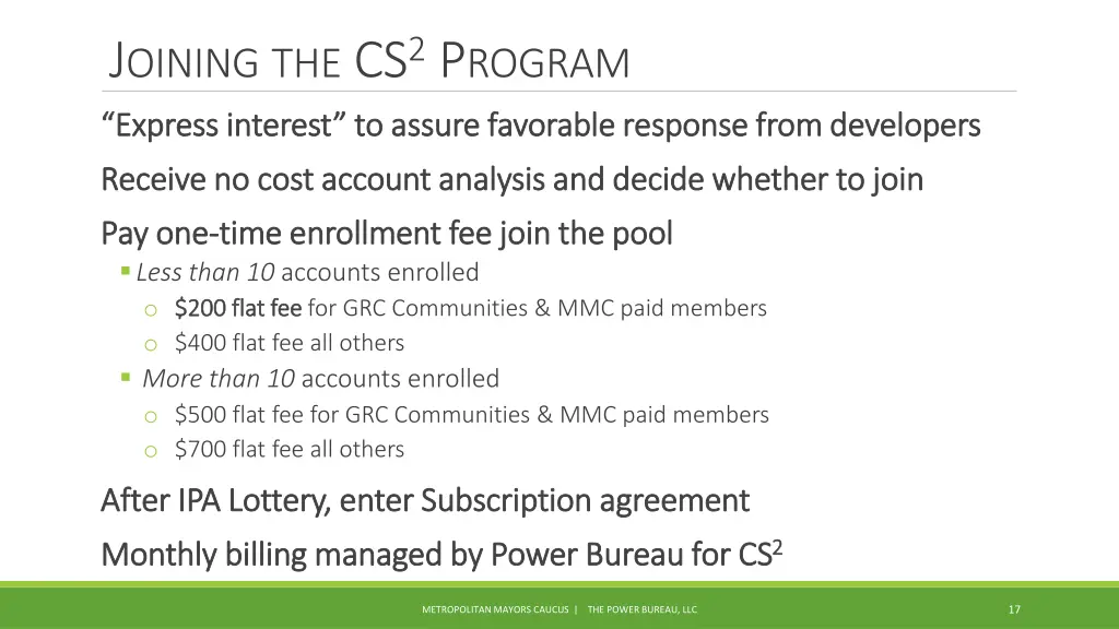 j oining the cs 2 p rogram