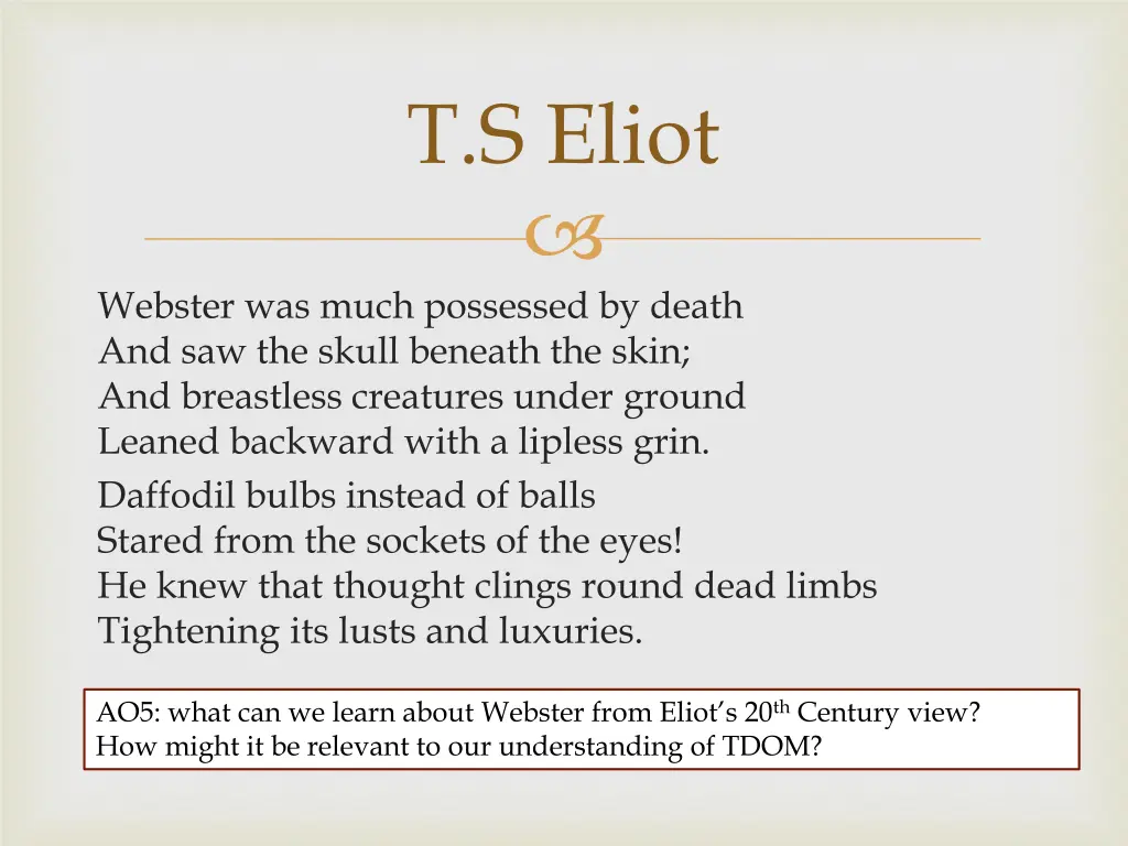 t s eliot