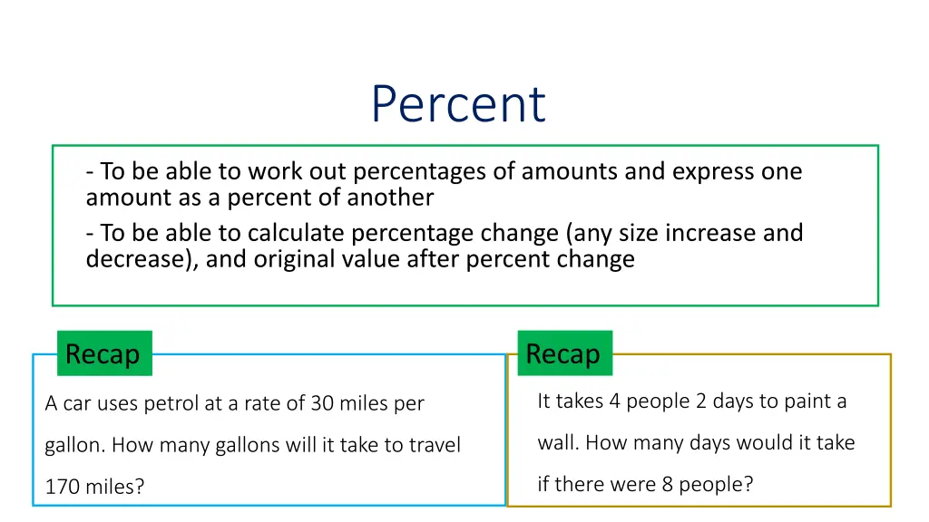 percent