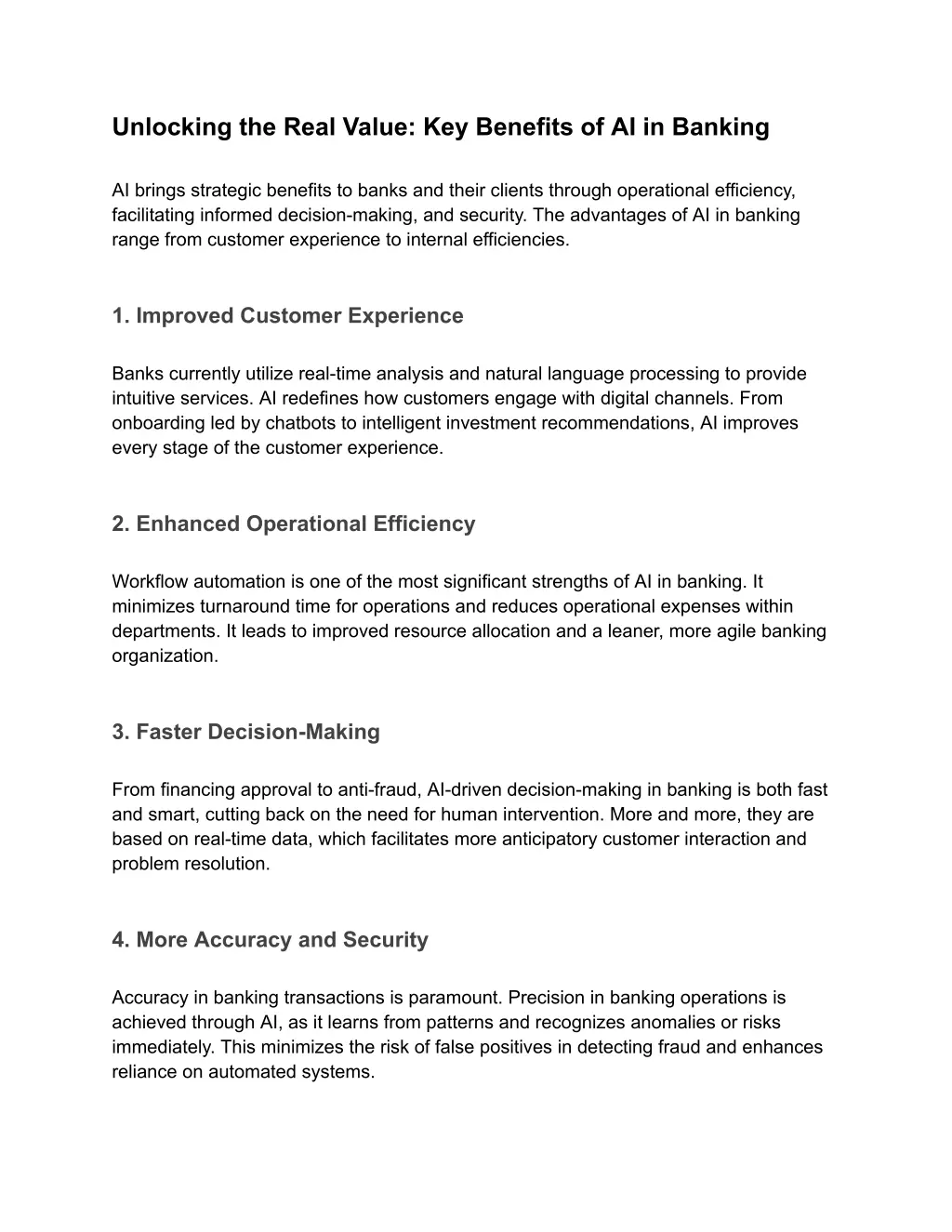 unlocking the real value key benefits