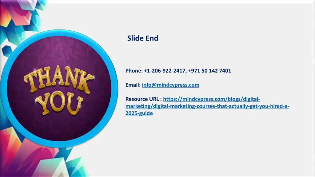 slide end