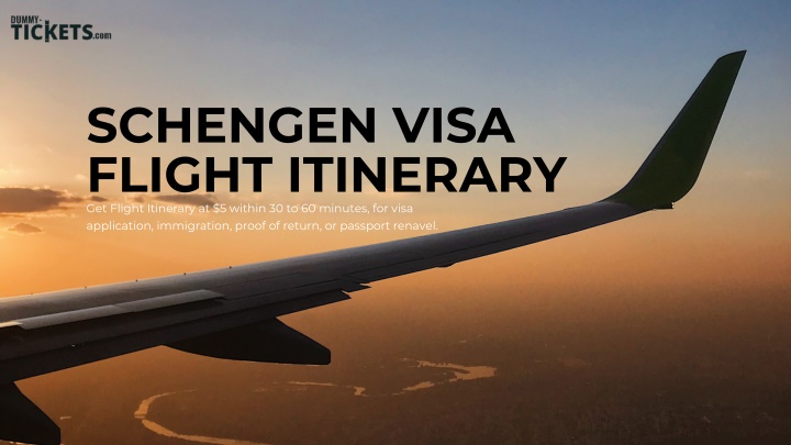 schengen visa flight itinerary get flight