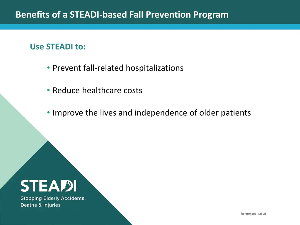 benefits of a steadi based fall prevention program