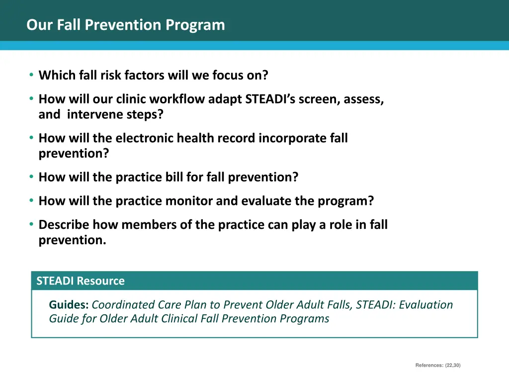 our fall prevention program