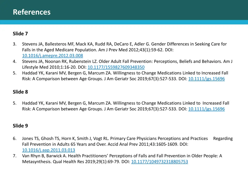 references 1