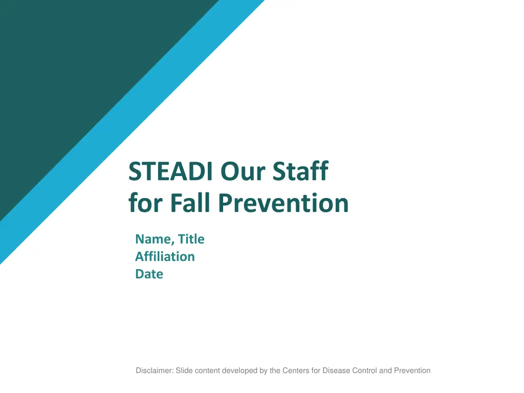 steadi our staff for fall prevention