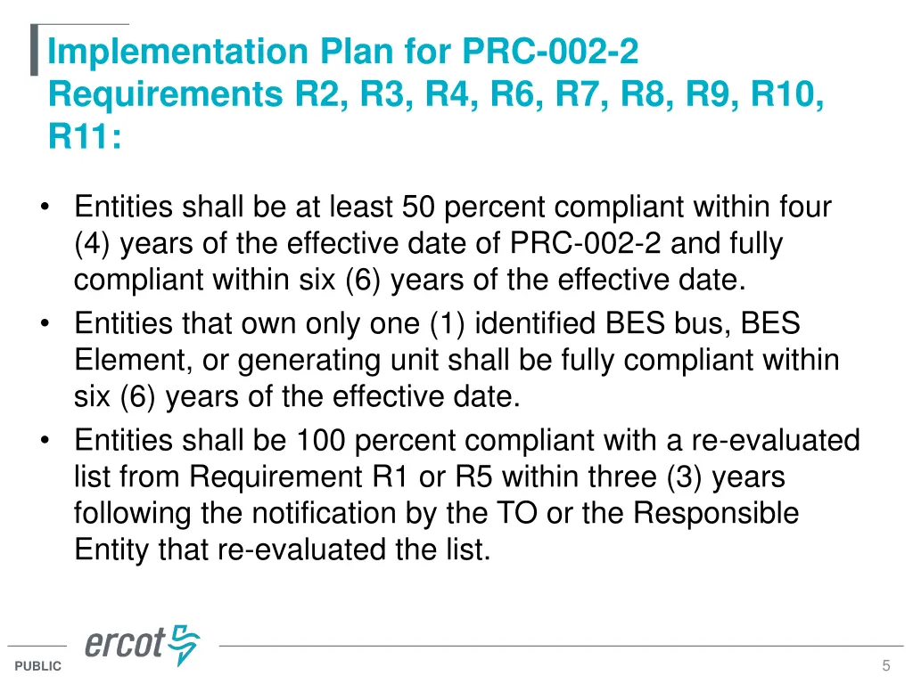 implementation plan for prc 002 2 requirements 1