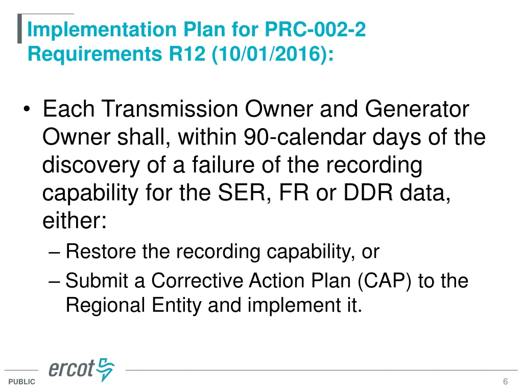 implementation plan for prc 002 2 requirements 2