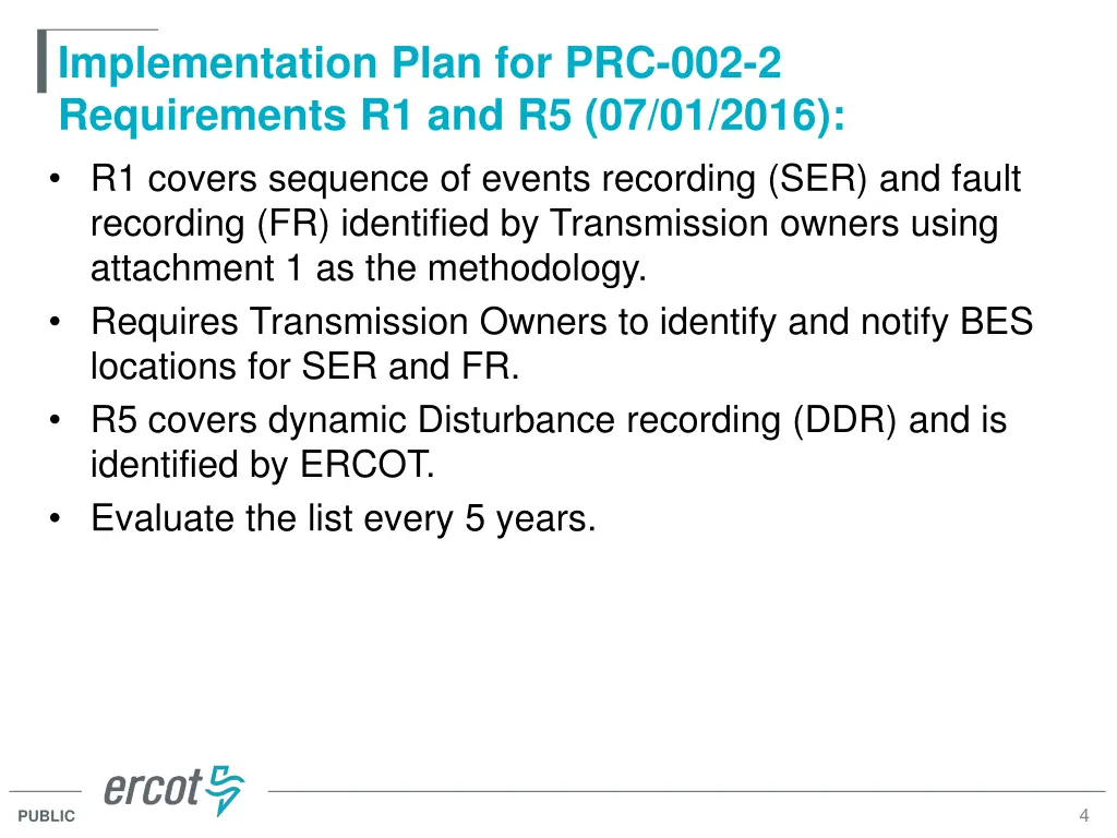 implementation plan for prc 002 2 requirements