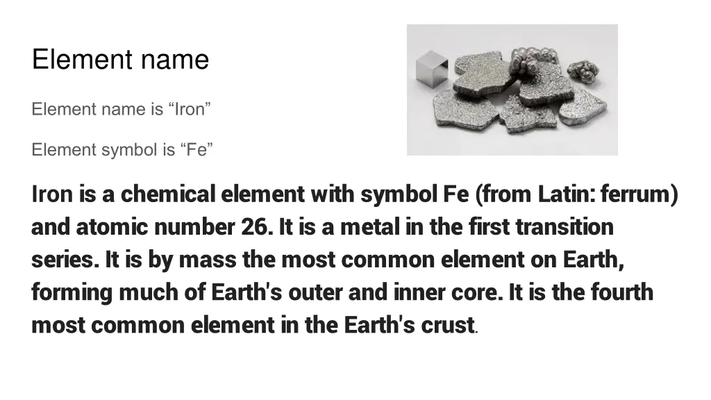 element name