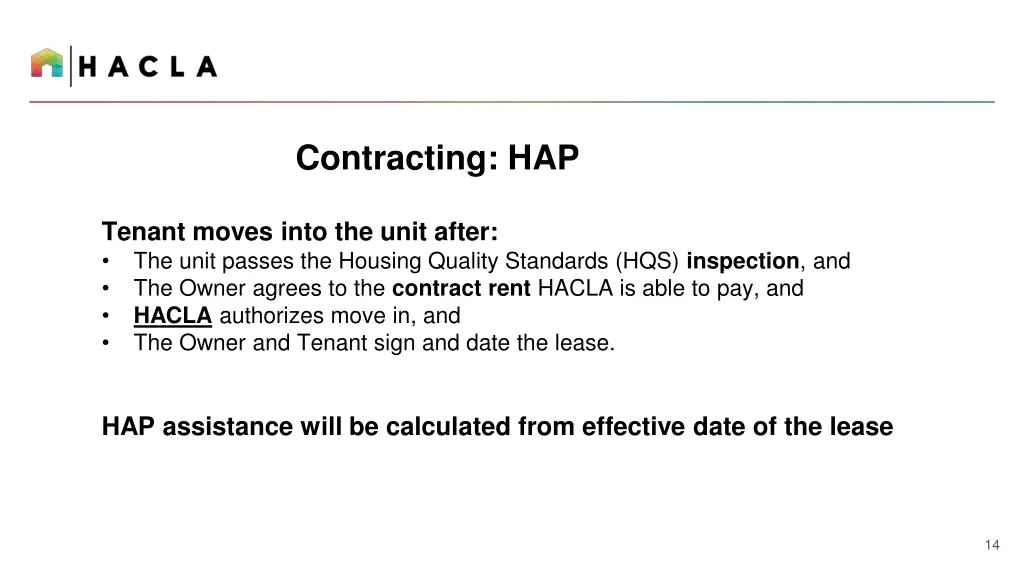 contracting hap