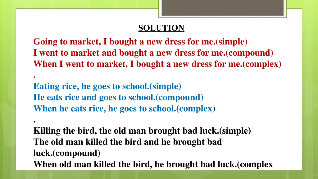 solution