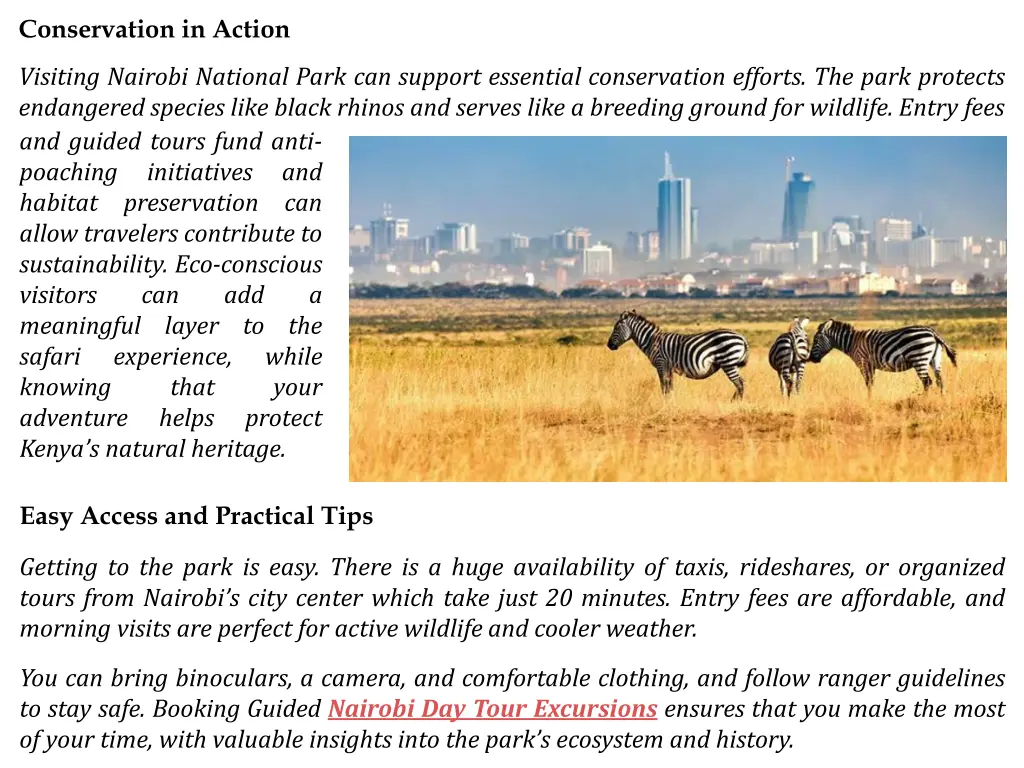 conservation in action