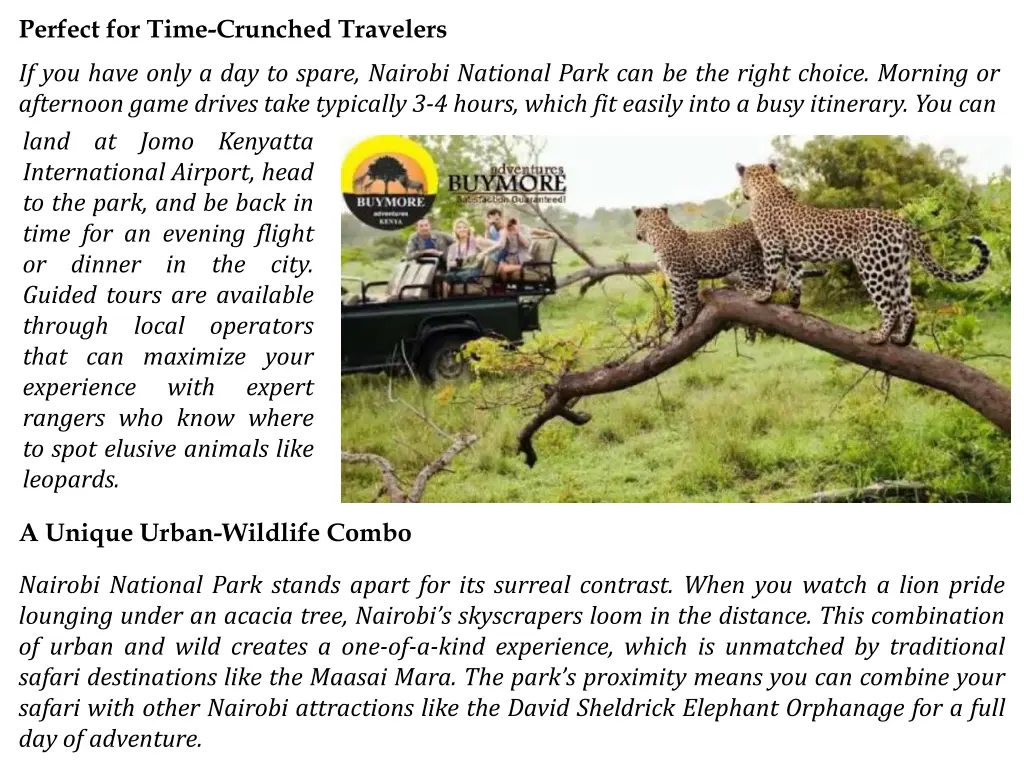perfect for time crunched travelers if you have