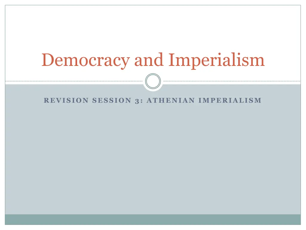democracy and imperialism