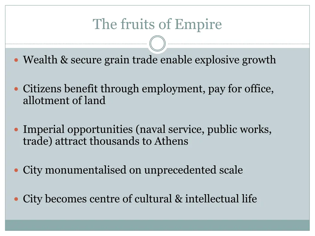 the fruits of empire
