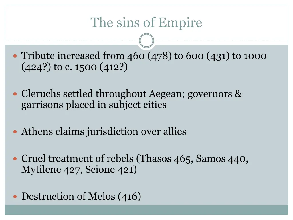 the sins of empire