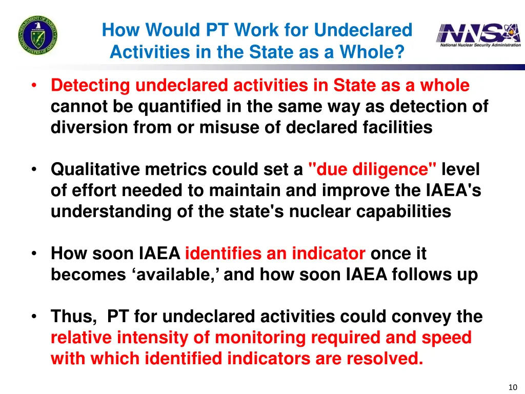 how would pt work for undeclared activities
